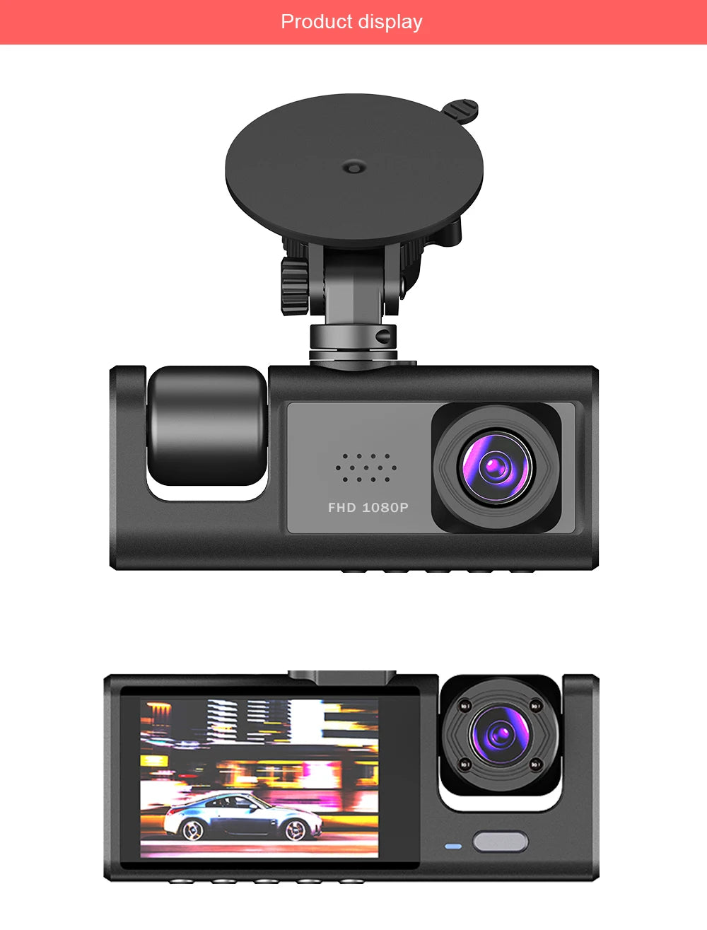 1080P Dual/Triple Camera Dash Cam