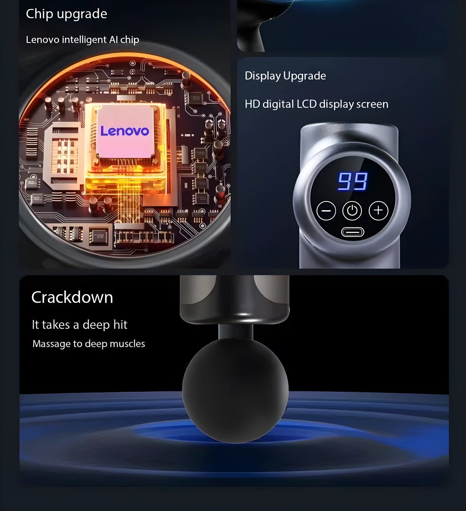 Lenovo Deep Tissue Massage Gun