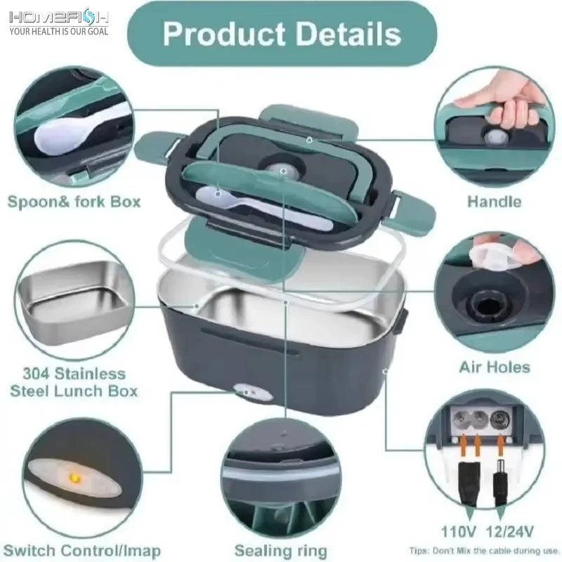 1.5L Electric Lunch Box Food Warmer