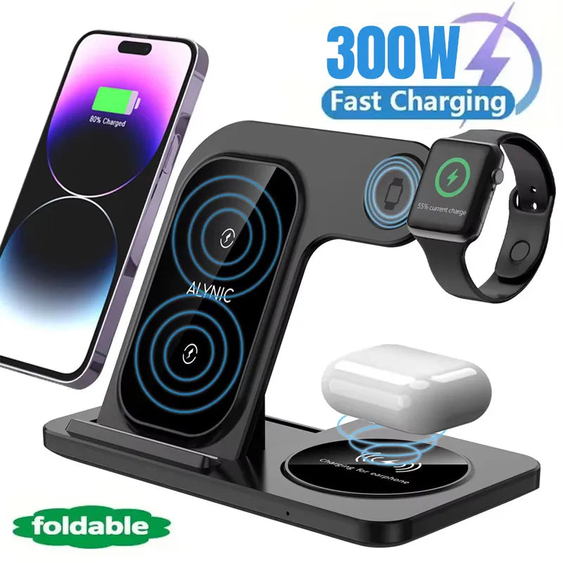 Wireless Charger for iPhone, Watch & AirPods