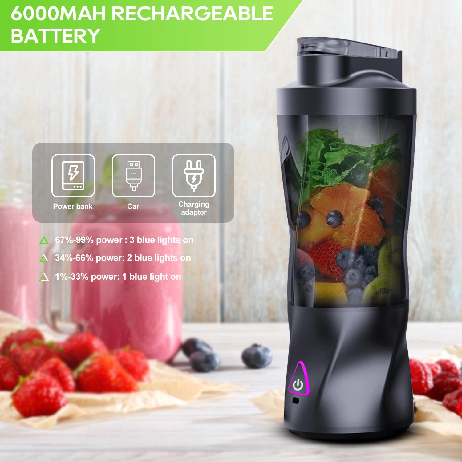 700ML Portable Electric Juicer Blender