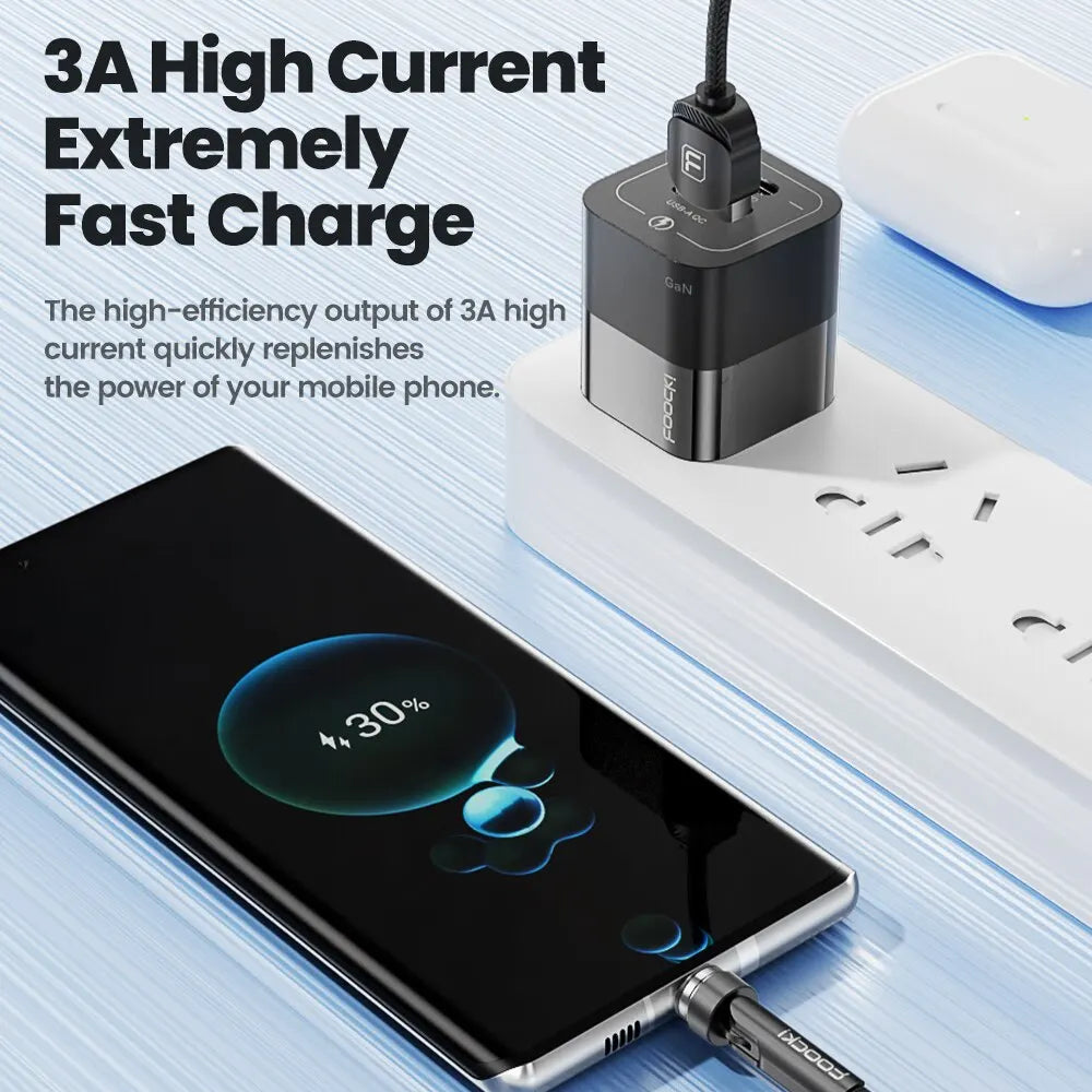 Magnetic USB-C & Micro USB Charging Cable