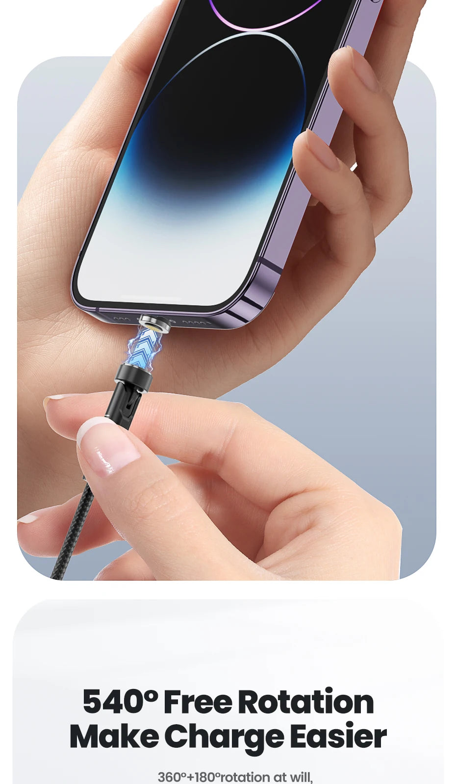 Magnetic USB-C & Micro USB Charging Cable