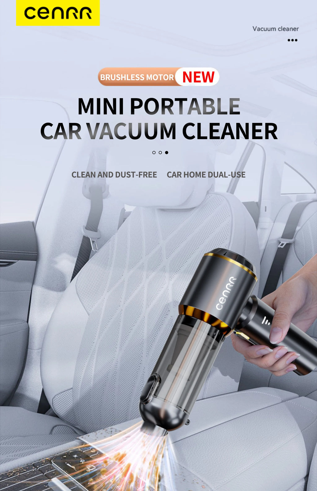 Portable Handheld Car Vacuum Cleaner