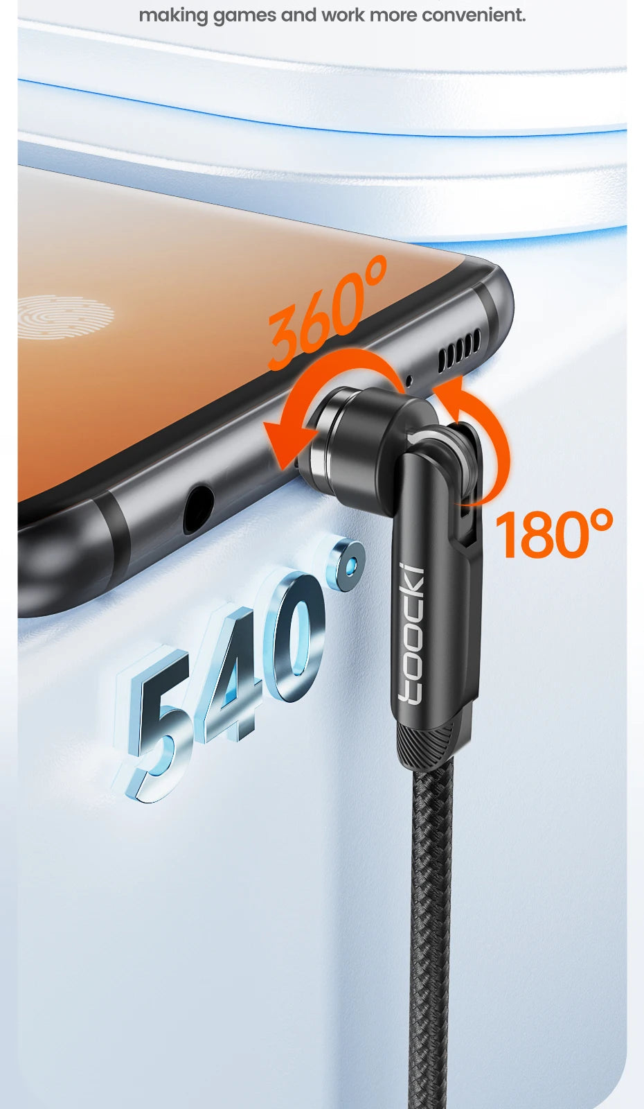 Magnetic USB-C & Micro USB Charging Cable
