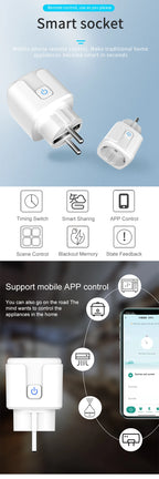 Tuya WiFi Smart Plug Socket EU