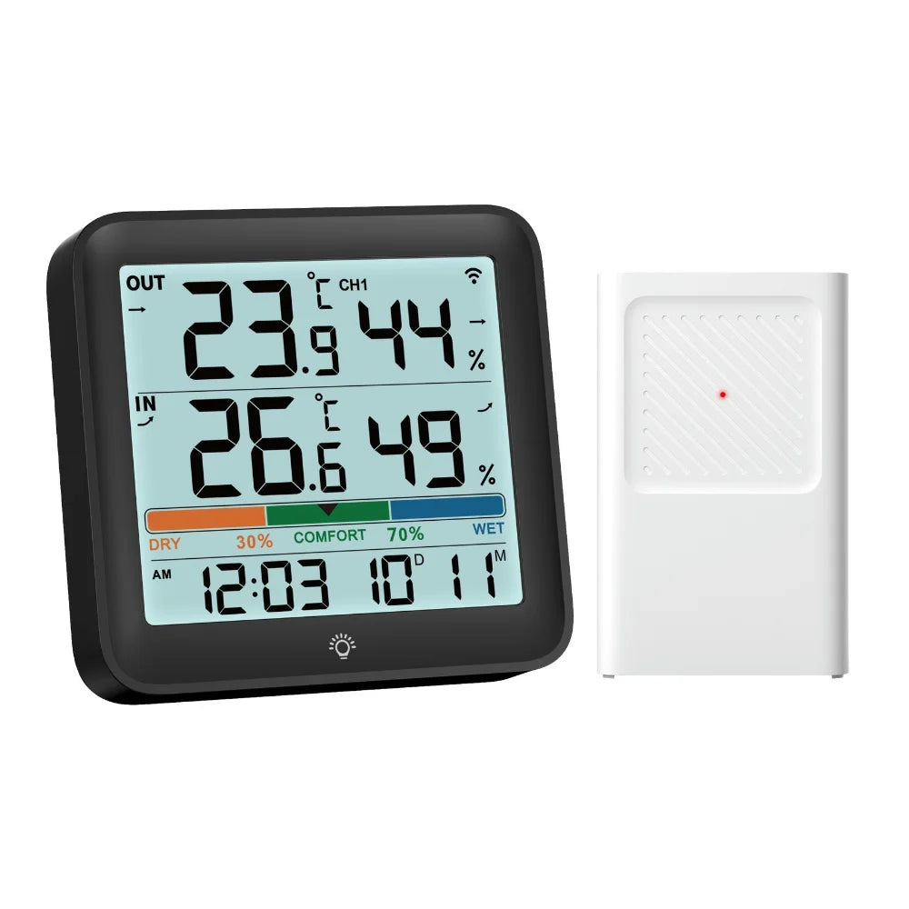Wireless Temperature & Humidity Monitor (Indoor/Outdoor)