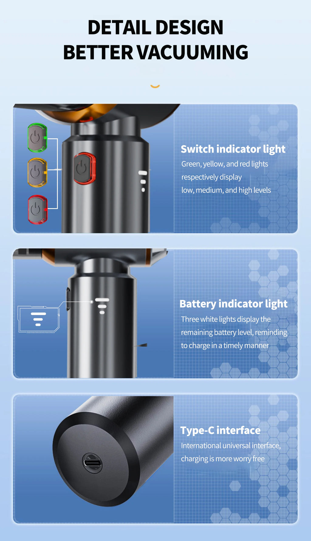 Portable Handheld Car Vacuum Cleaner