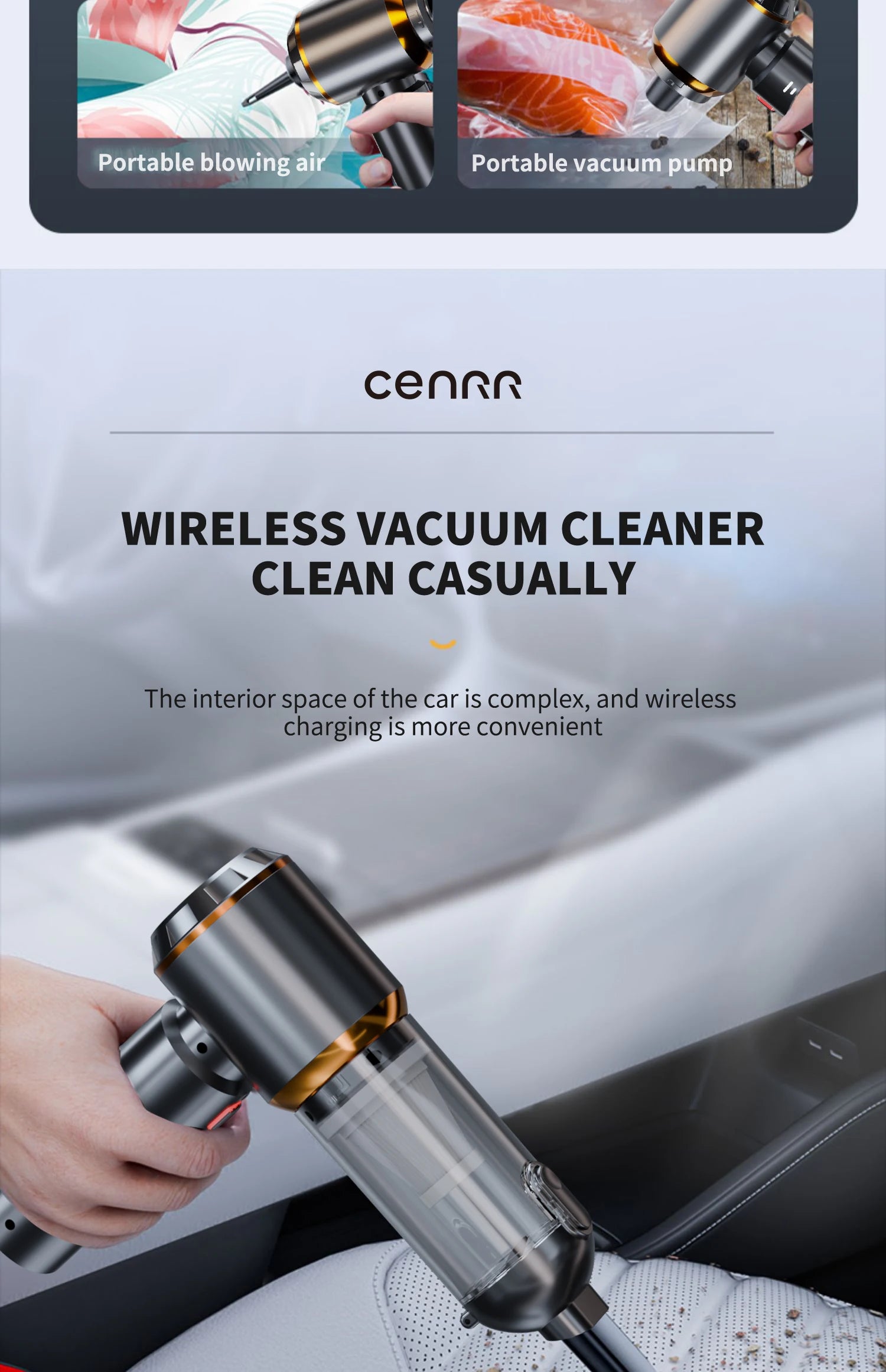 Portable Handheld Car Vacuum Cleaner
