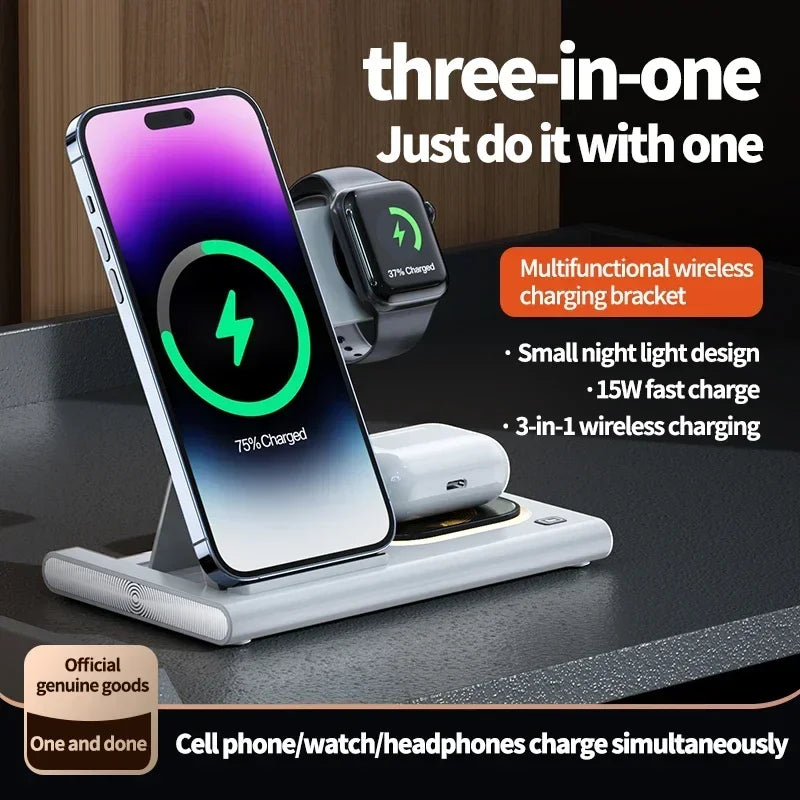 Wireless Charging Dock – iPhone | Watch | AirPods