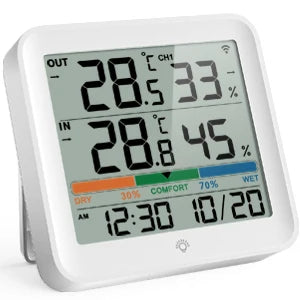 Wireless Temperature & Humidity Monitor (Indoor/Outdoor)