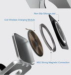 Foldable 3-in-1 Magnetic Wireless Charger