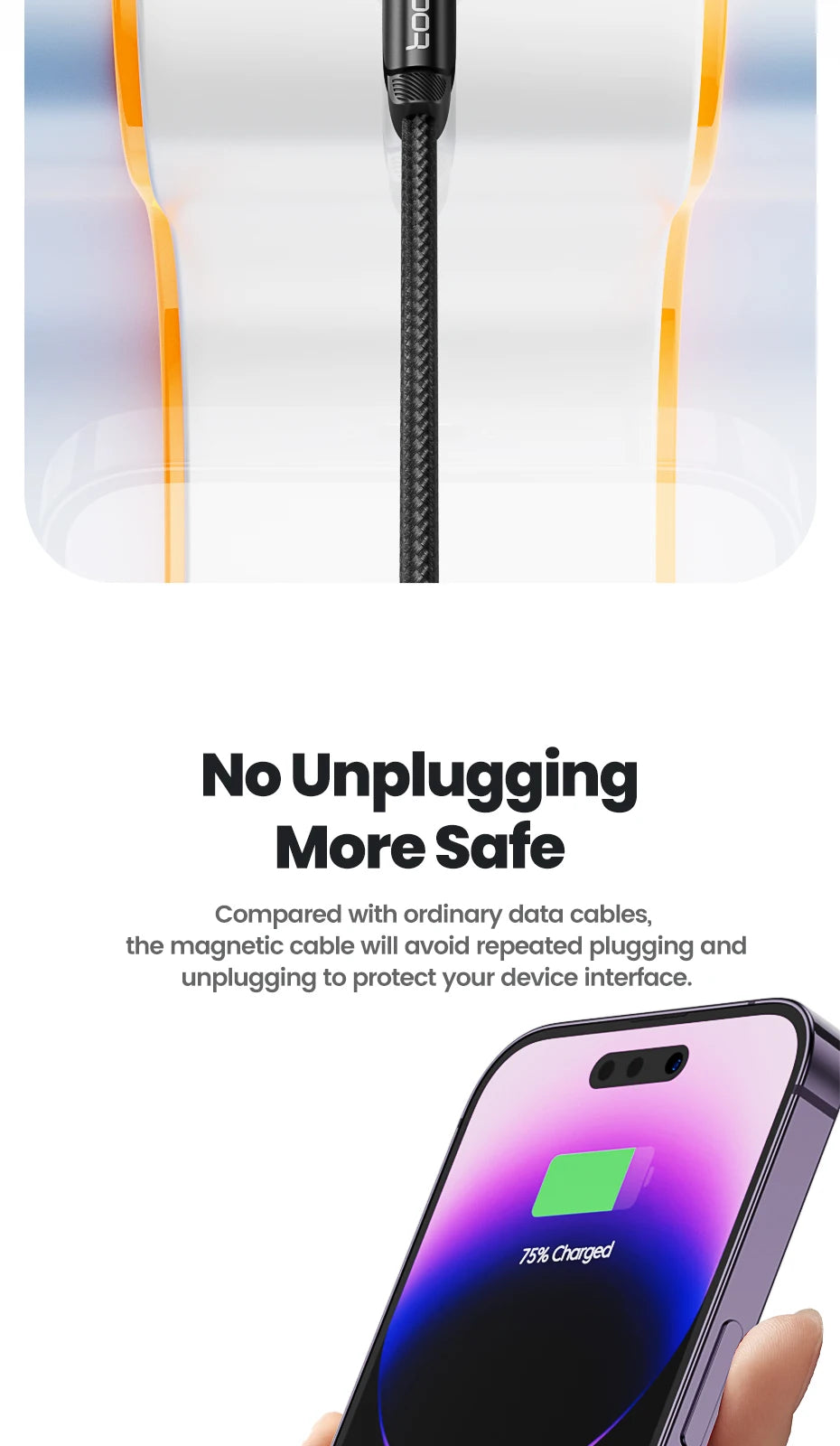 Magnetic USB-C & Micro USB Charging Cable