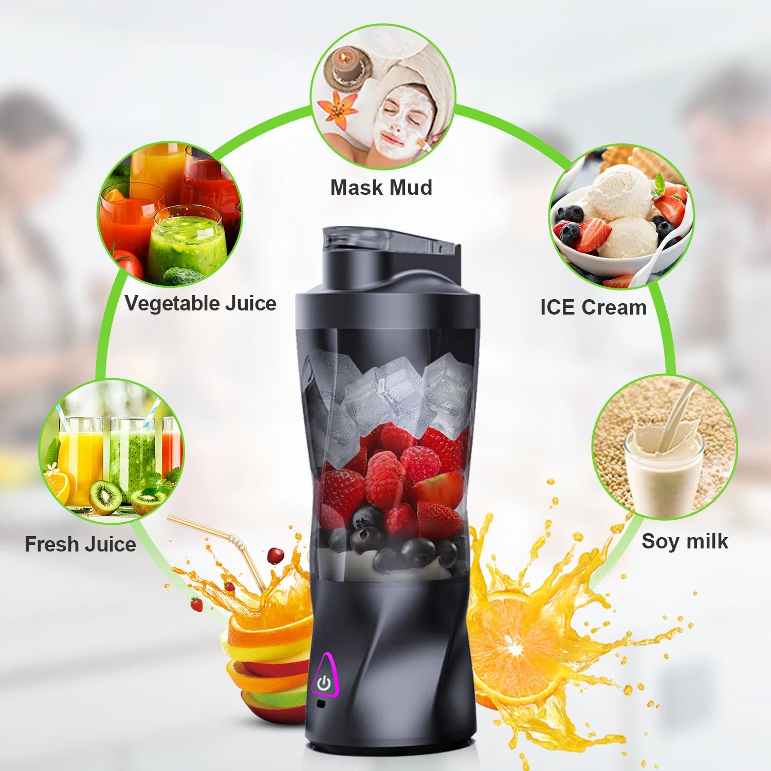 700ML Portable Electric Juicer Blender