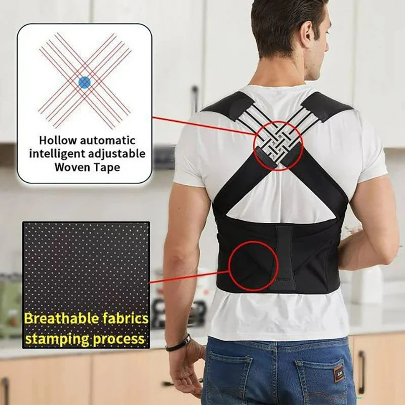 Adjustable Back Brace & Posture Corrector