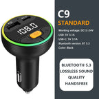 Bluetooth 5.3 FM Transmitter & MP3 Player