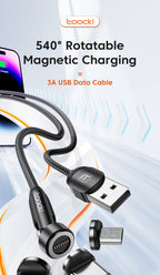 Magnetic USB-C & Micro USB Charging Cable