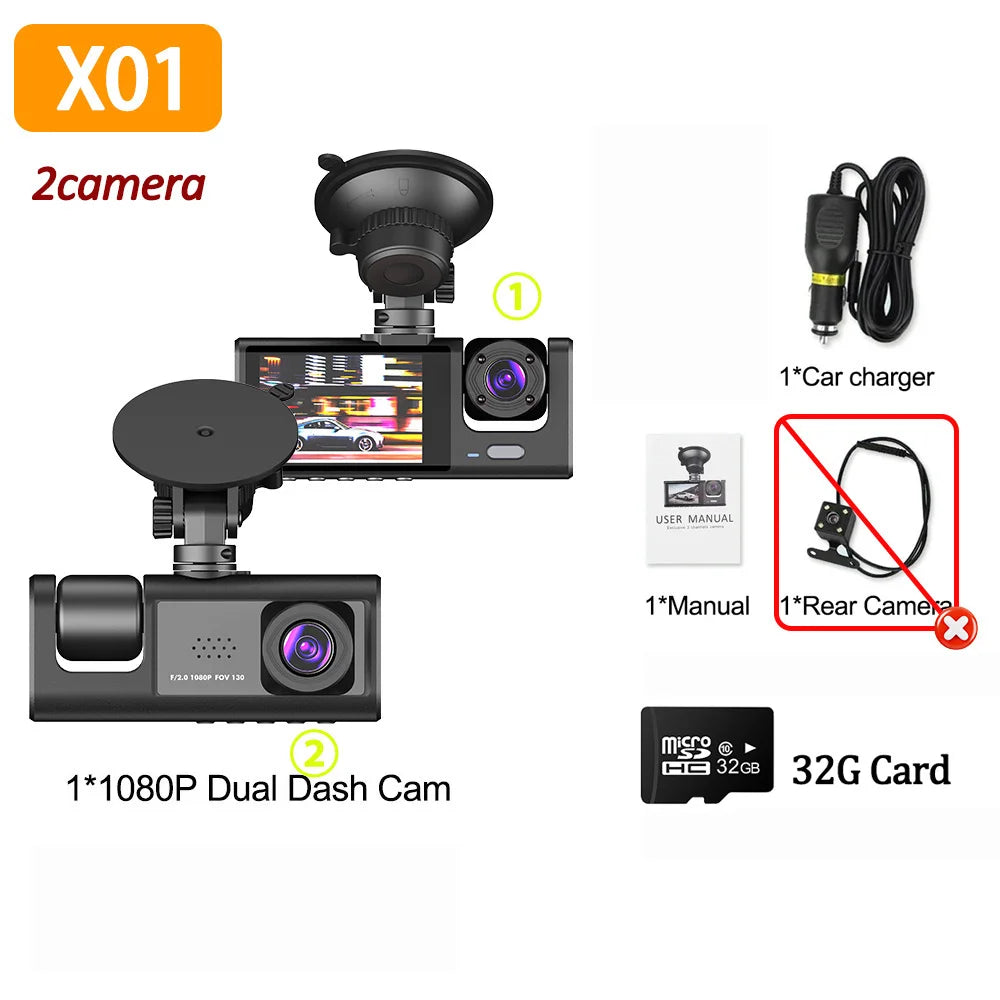 1080P Dual/Triple Camera Dash Cam