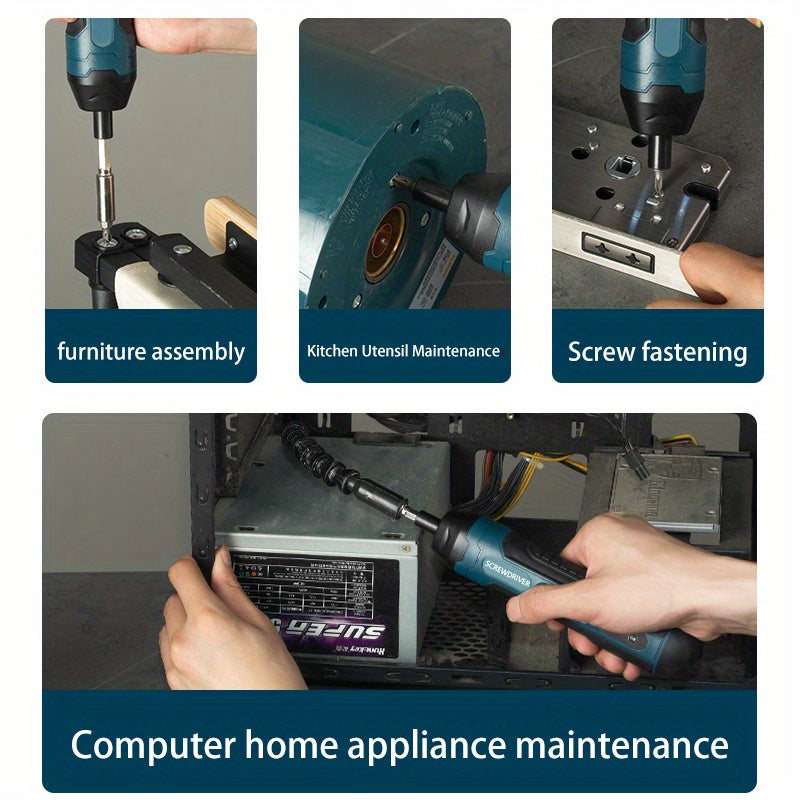 Screwdriver 3.6V lithium Cordless Electric Screwdriver Set Power Screwdriver 4 torque setting