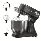 Mixer Food Processor 800 W SUPERLEX with 4.5L Stainless Steel Bowl - Professional Kneading Machine with 10 Speeds, Dough Hook, Whisk & Scraper - Stand Mixer for Bread, Cakes & More