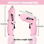 Screwdriver 14pcs Small Hand-Held Electric Screwdriver Set, 90° Rotatable Foldable Hand Drill Screwdriver Bits