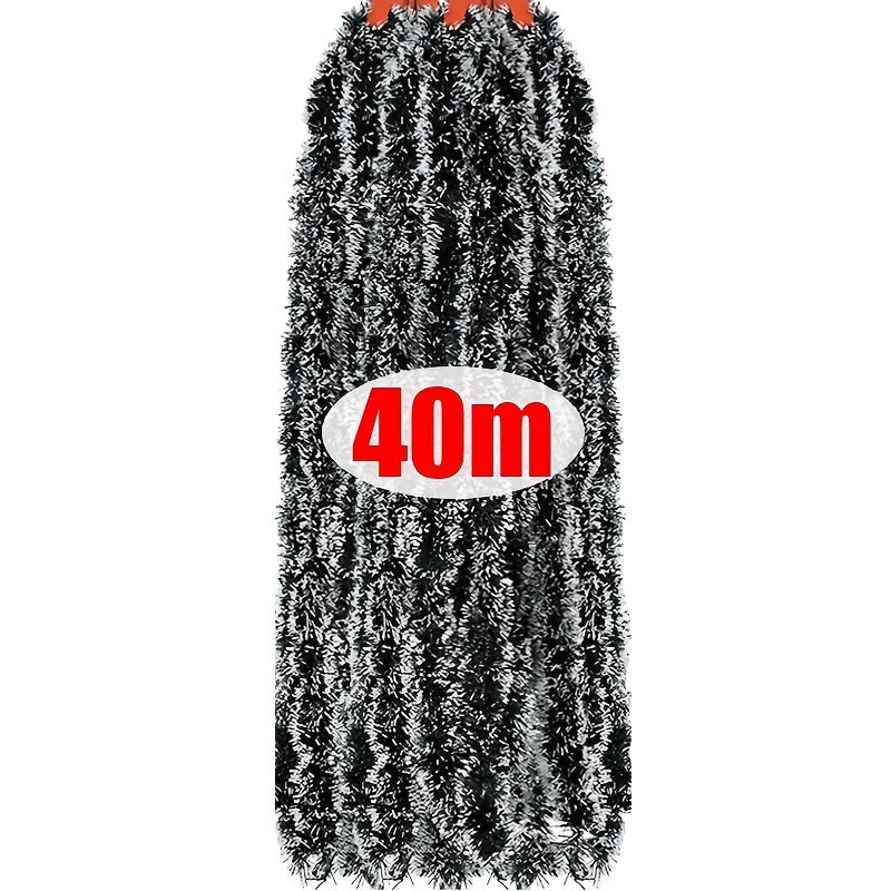 Garland Classic Christmas Artificial Tinsel  in Green And White
