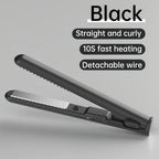 Straightener and Curler 2-in-1 , USB-Powered Mini Styler, Dual Use, Heat-Resistant, Portable Travel, Frizz-Free, Shiny & Smooth – Multi-Func