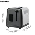 Toaster 1pc 2 Slice  with LED Touch Screen And Digital Countdown Timer Stainless Steel Bread Toasting with Extra Wide Slot And Cancel Defrost Reheat Function 6 Shade Settings Removable Slide Out Crumb Tray Cord-storage Base An