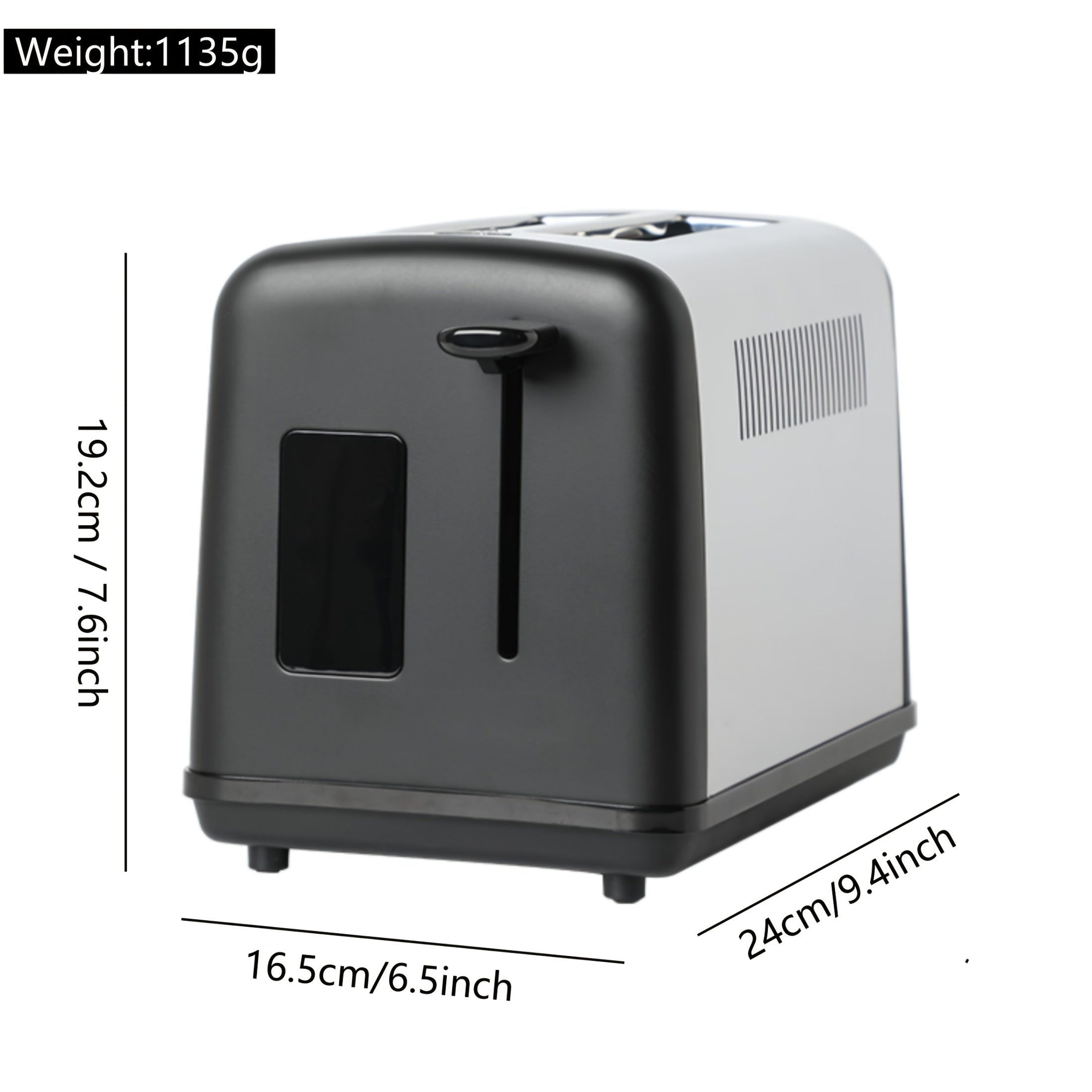 Toaster 1pc 2 Slice  with LED Touch Screen And Digital Countdown Timer Stainless Steel Bread Toasting with Extra Wide Slot And Cancel Defrost Reheat Function 6 Shade Settings Removable Slide Out Crumb Tray Cord-storage Base An