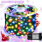 Light string 1000/300 LED Christmas  plug-in type, ultra long green flashing LED string light, PVC material