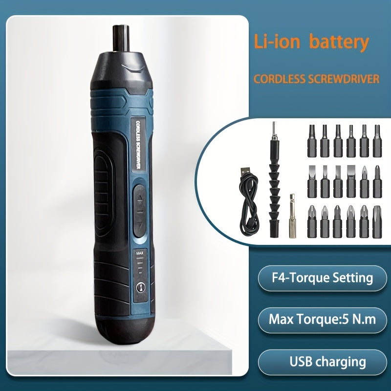 Screwdriver 3.6V lithium Cordless Electric Screwdriver Set Power Screwdriver 4 torque setting