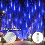 Light 1/2pcs 5.0/10.0meter 8/16 tube meteor shower light, USB power supply