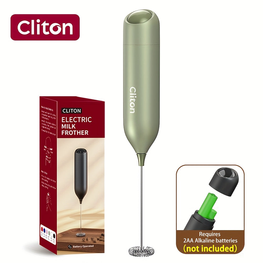 Frother 1pc Powerful Electric Milk Frother Handheld with Stainless Steel Stand, Battery Powered Mixer for Coffee, Smoothies, Latte, Matcha, Hot Chocolate, Mini Hand Blender 2025 Edition, Kitchen Gift, New Year Present, Valentine'S Da