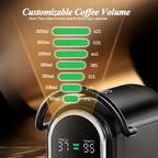 Coffee Machine CAFELFFE 19Bar Automatic Capsule  - Cold & Hot, Nescafe, DG, ESE Pod Compatible, Ground Coffee Option, 1450W, 220-240V, Easy to Clean, European Standard Plug, Perfect for Home Kitchen, Ideal Gift for Halloween,