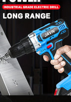 Screwdriver 1 Set JAVN 20V Cordless Drill Electric Screwdriver, Mini Wireless Power Driver DC Lithium-Ion Battery 3/8-Inch