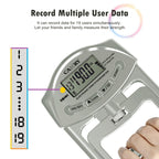 Hand Grip Strength Tester 198lb/90kg, Camry Digital Hand Dynamometer for Hand Grip Strength Trainer Test Electronic Grip Strengthener Hand Exerciser Meter Digital Hand Grip Training Testing Gauge for Sport Home School Use, G