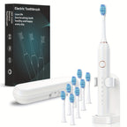 Toothbrush for Adults, Smart Fully Automatic Electric Unisex, Black White Pink