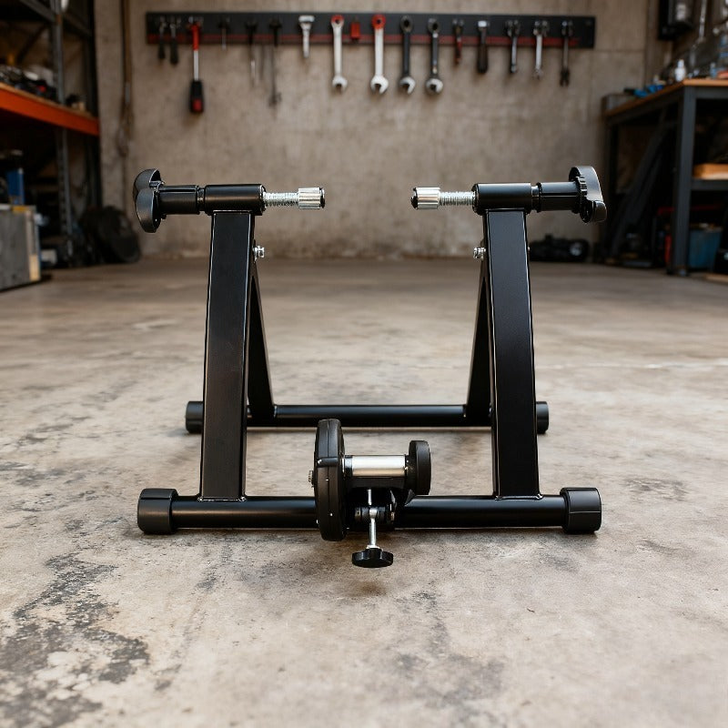 Bike Trainer Stand Indoor/Outdoor  with Adjustable Resistance & Sturdy Frame