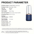 Juicer Portable Multi-Function  with Rechargeable Battery - Compact Food-Grade PP Cup, On-the-Go Use, Cross-Border Wholesale