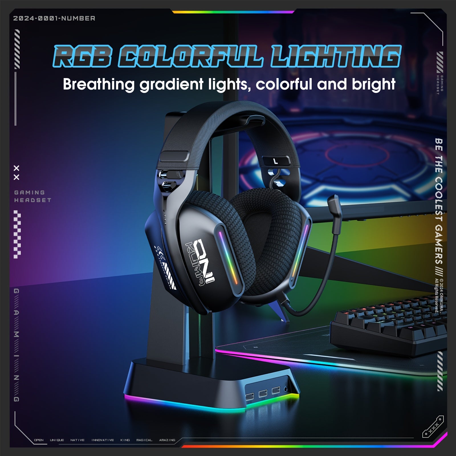 Headset Tri-Mode Wireless  for PS5/PS4/FPS Gaming