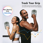 Hand Grip Strength Tester 198lb/90kg, Camry Digital Hand Dynamometer for Hand Grip Strength Trainer Test Electronic Grip Strengthener Hand Exerciser Meter Digital Hand Grip Training Testing Gauge for Sport Home School Use, G