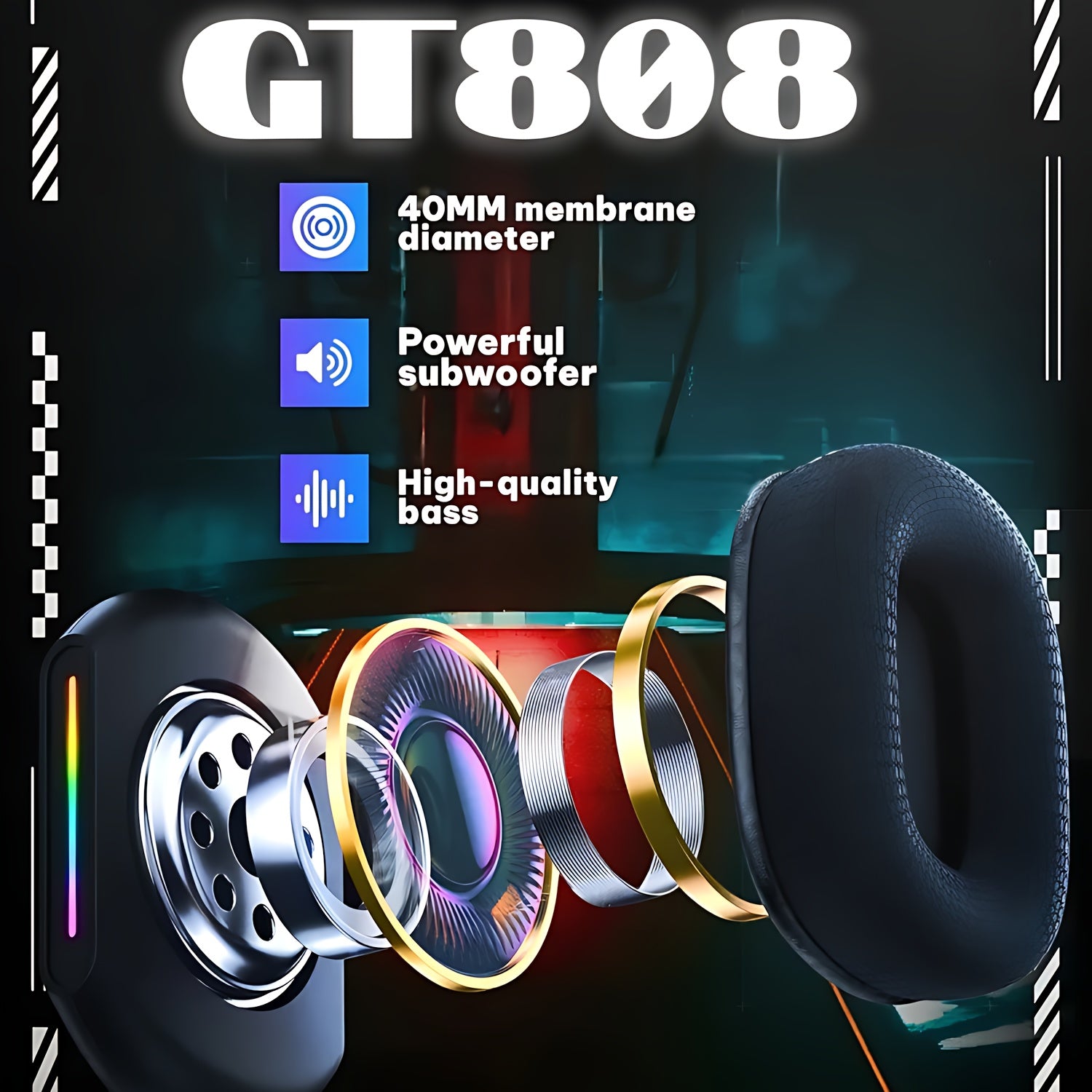 Headset Tri-Mode Wireless  for PS5/PS4/FPS Gaming