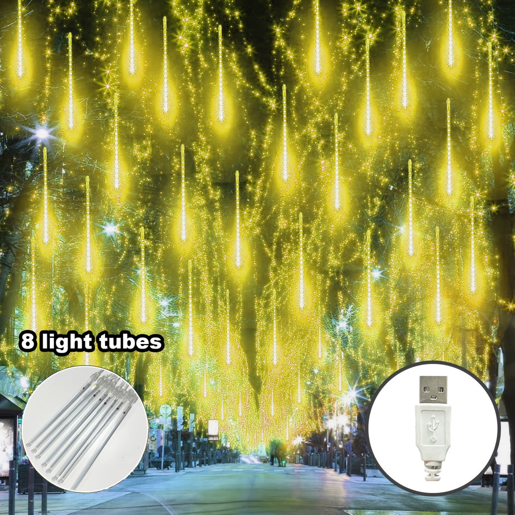 Light 1/2pcs 5.0/10.0meter 8/16 tube meteor shower light, USB power supply