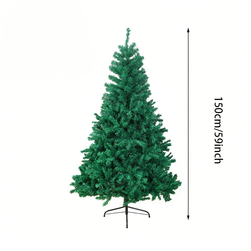 Tree 1pc Green Realistic Artificial Christmas Tree with Foldable Stand