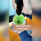 Frother 1pc Powerful Electric Milk Frother Handheld with Stainless Steel Stand, Battery Powered Mixer for Coffee, Smoothies, Latte, Matcha, Hot Chocolate, Mini Hand Blender 2025 Edition, Kitchen Gift, New Year Present, Valentine'S Da