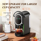 Coffee Machine CAFELFFE 19Bar Automatic Capsule  - Cold & Hot, Nescafe, DG, ESE Pod Compatible, Ground Coffee Option, 1450W, 220-240V, Easy to Clean, European Standard Plug, Perfect for Home Kitchen, Ideal Gift for Halloween,