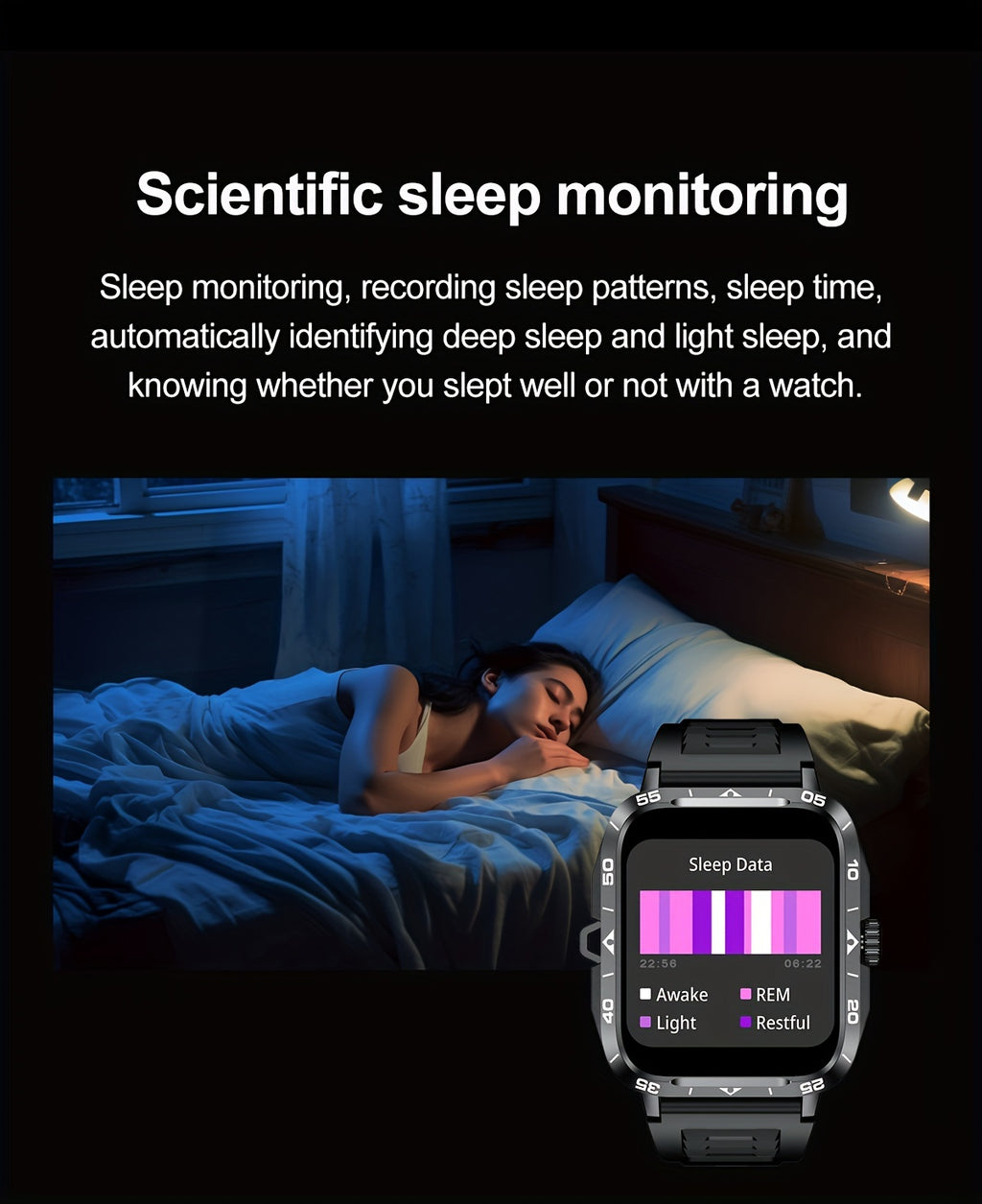 Smartwatch 2024 New , IP67, LED Display, Altitude Gauge, Barometer, 100+ Sports Modes, 300mAh Battery, Multimedia Information Viewing, Weatherometer, Pedometer, Fitness Tracker, Wireless 5.0, Android/iOS Compatible, with Call/