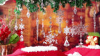 Ornaments 16-Pack Glass Snowflake Garden Suncatcher for self-assembly
