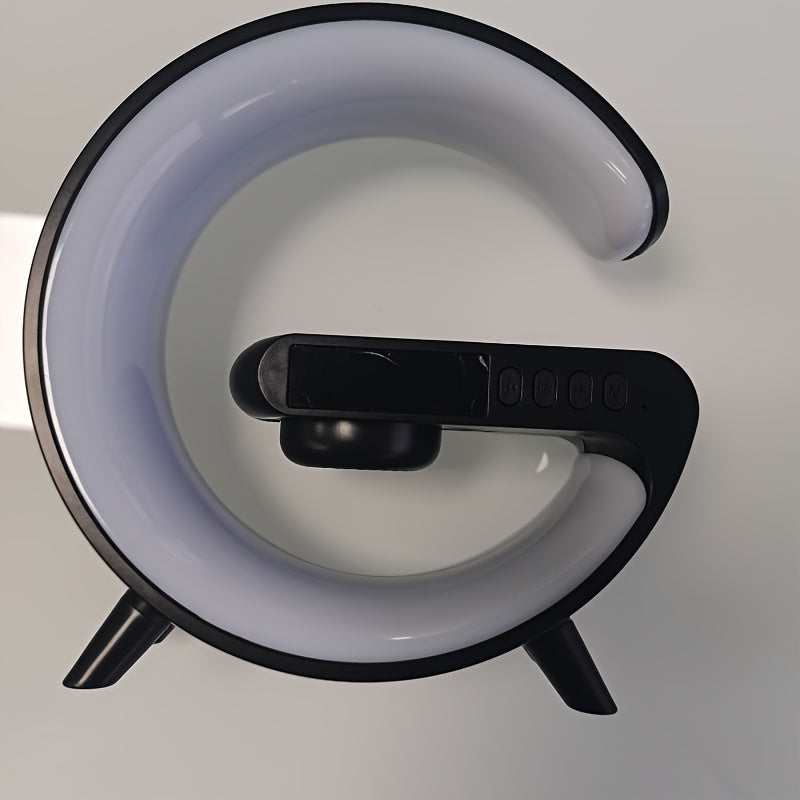 Charger and Night light Wireless Charger Stand Speaker Wireless Charging Station Atmosphere Nightlight Sunrise RGB Rhythm Light Table Lamp for Bedrooms Alarm Clock Birthday Gift Mobile Phone Stereo for iPhone 16 15 14 13 Pro Max AirPods for Samsung