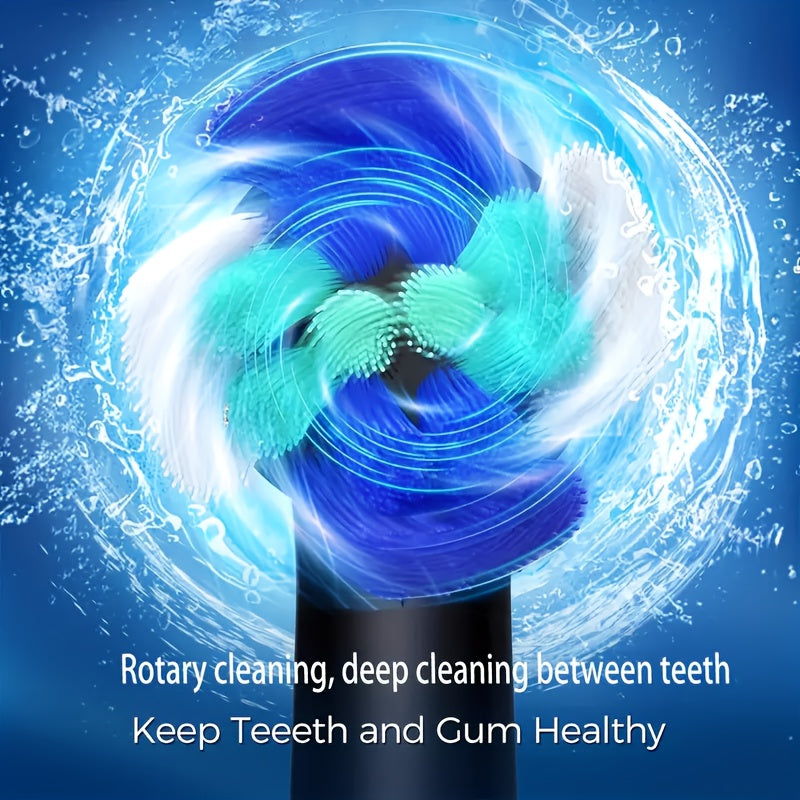 Toothbrush Electric for Adults & with 6 Speed/Rotation Modes (USB,), Smart Brush Compatibility, 6 Color Options (White/Black)